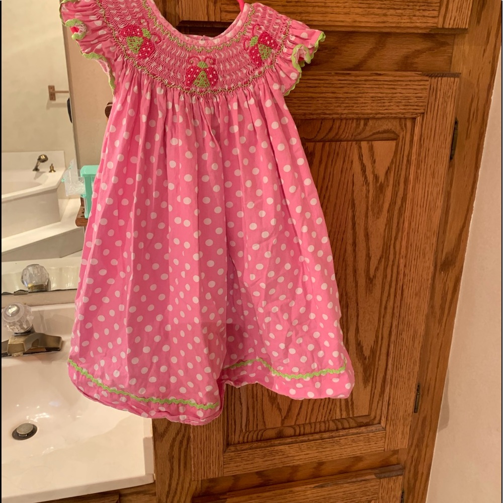 Ladybug 2t smocked dress